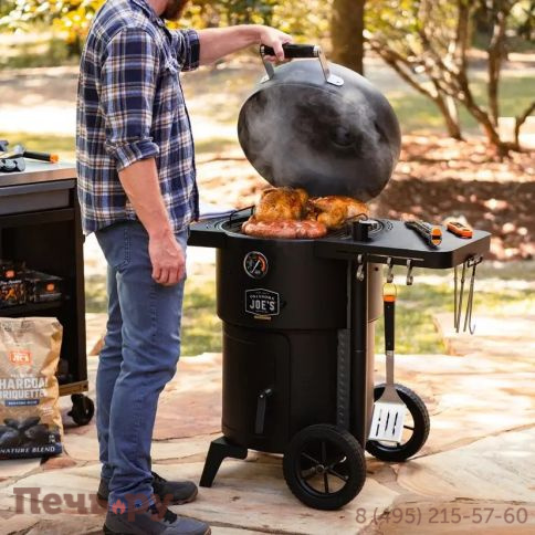 Угольный гриль коптильня Oklahoma Joe's Drum Bronco 2.0 фото 8