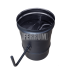 Шибер Феррум черный, д.150 мм (AISI 430, 0.8 мм)