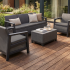 Комплект мебели Сканди (Scandi Linea 3 Seater Set ) графит