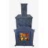Печь-камин Березка Verona 50 3К-нерж, в каменной облицовке+облицовка дымохода 500 мм