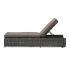 Шезлонг с подушкой 4SiS Рим, цвет графит