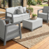 Комплект мебели Сканди (Scandi Linea 2 Seater Set) пепельно серый