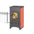 Печь-камин Везувий ПК-01 (270) с плитой т/о красн. 9 кВт
