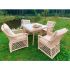 Плетеный комплект мебели Gardeck Mokka Villa Rosa (4 персоны) + 8 подушек