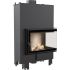 Каминная топка с теплообменником Kratki Pro MBM/PW/10/P/BS/W, Г-образное стекло справа