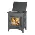 Печь-камин Везувий ПК-04 (240) с плитой, амфиболит 12 кВт (200 м3)
