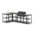Угловой мангальный комплекс Cronon Lounge M-112SB, 2.6x1.5 м
