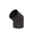 Отвод Lava (сталь 2мм, черный) 45* д.200