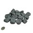 Декоративные керамические камни ZeFire черные матовые - 14 шт.