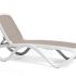 Шезлонг Gardeck Nardi Omega Nardi Omega без подлокотников, бело-коричневый