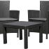 Комплект мебели Allibert Розарио балкон (Rosario balcony set) графит