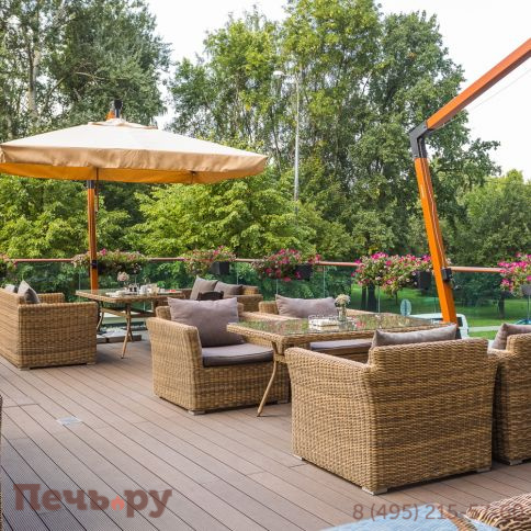 4SiS Капучино кресло из искусственного ротанга, цвет соломенный фото 16