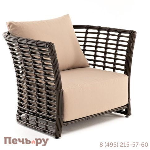 4SiS Валенсия кресло из искусственного ротанга, цвет бронзовый фото 3