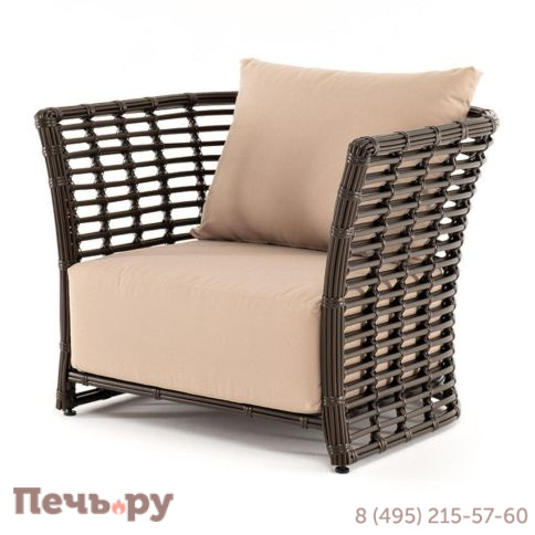 4SiS Валенсия кресло из искусственного ротанга, цвет бронзовый фото