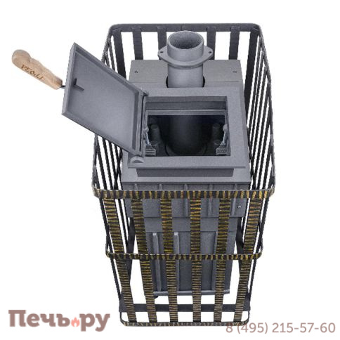 Банная чугунная печь GFS Гроза 24 (М) Ураган фото 4