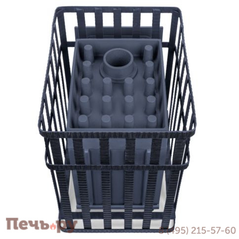 Банная чугунная печь GFS Гроза 24 (М) в сетке фото 2