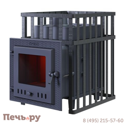 Банная чугунная печь GFS Гроза 24 (М) в сетке фото