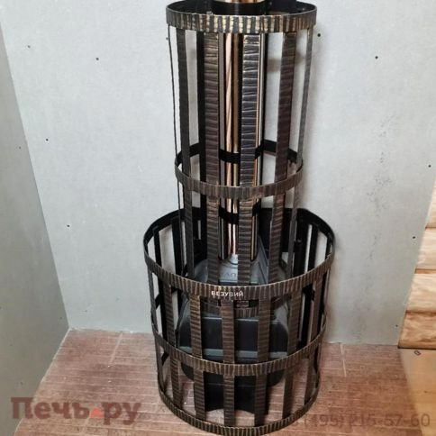 Банная чугунная печь Везувий Легенда Ковка 12 (260) фото 3