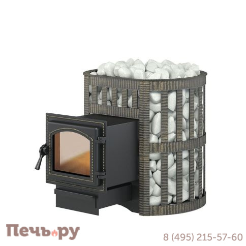 Банная чугунная печь Везувий Легенда Ковка 12 (260) фото