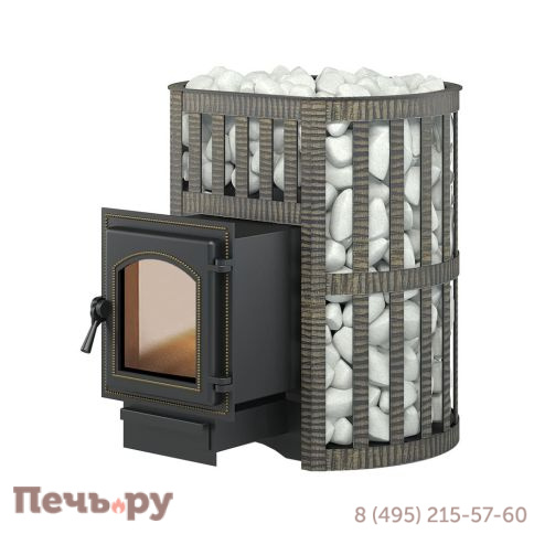 Банная чугунная печь Везувий Легенда Ковка 22 (270) фото