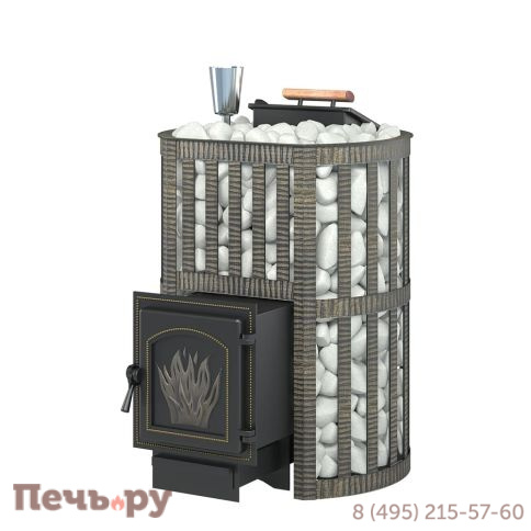 Банная чугунная печь Везувий Ураган Ковка 16 (271) фото