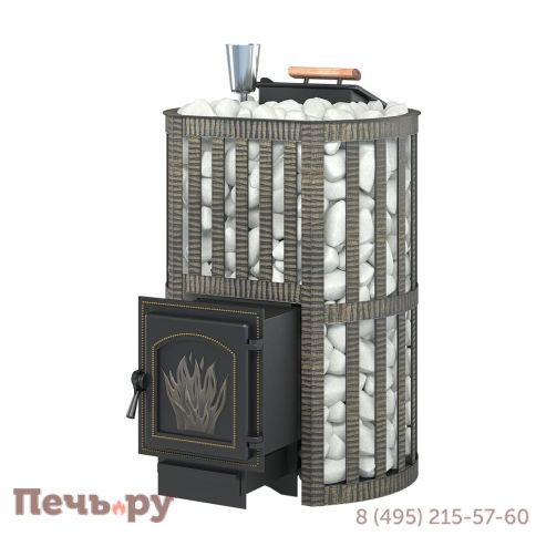 Банная чугунная печь Везувий Ураган Ковка 22 (271) фото