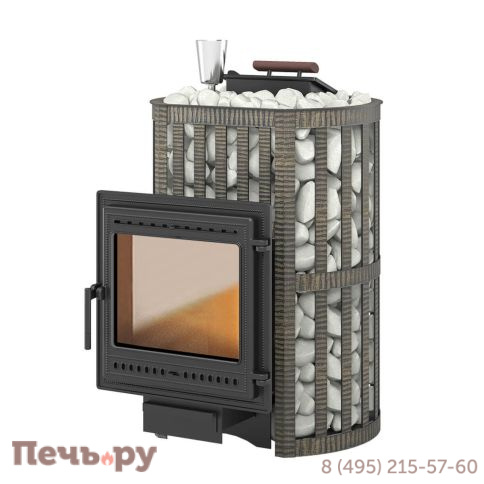 Банная чугунная печь Везувий Ураган Ковка 22 (505) фото