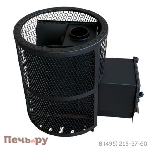 Банная печь Берёзка Корвет 24 ДТ-3 сетчатый кожух фото 4