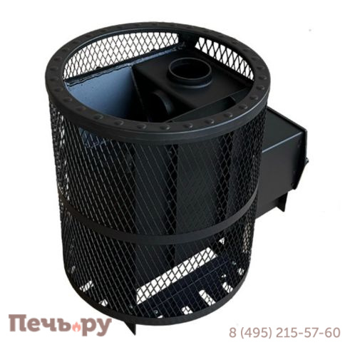 Банная печь Берёзка Корвет 24 ДТ-3 сетчатый кожух фото 5