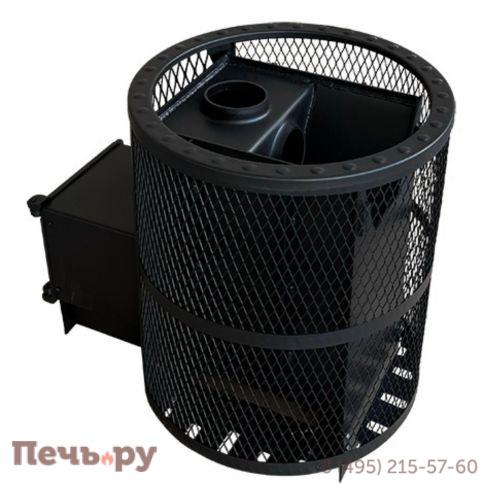 Банная печь Берёзка Корвет 24 ДТ-3 сетчатый кожух фото 7