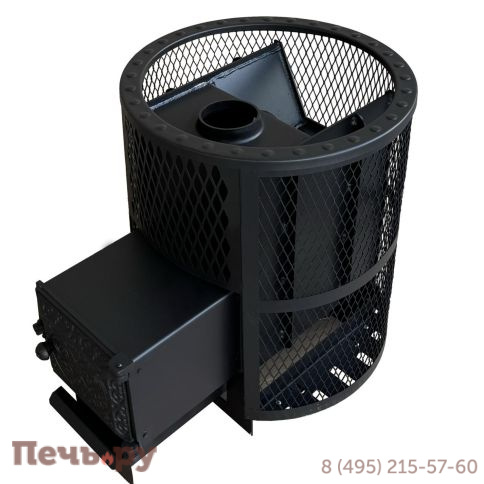 Банная печь Берёзка Корвет 24 ДТ-3 сетчатый кожух фото 8