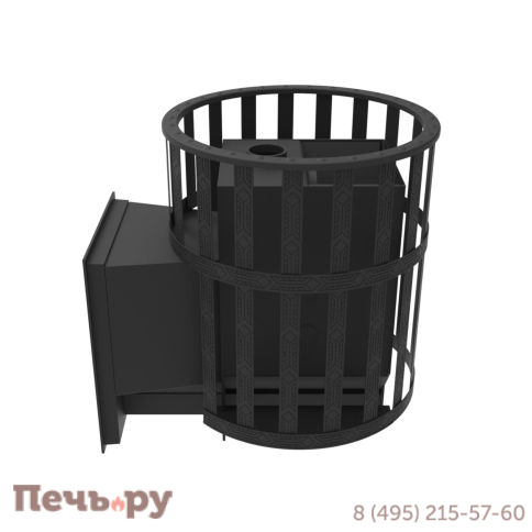 Банная печь Берёзка Викинг 15 Д1 сетчатый кожух, стекло фото 2