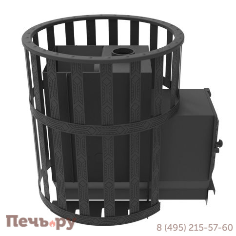 Банная печь Берёзка Викинг 15 ДТ-4 сетчатый кожух фото 2