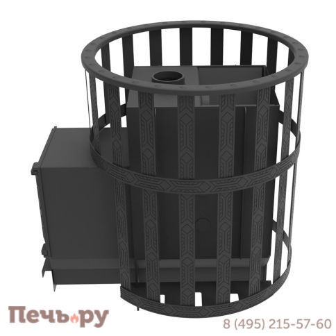 Банная печь Берёзка Викинг 15 ДТ-4 сетчатый кожух фото 4