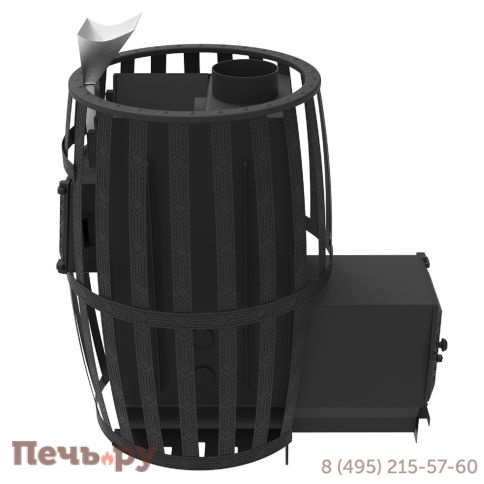 Банная печь Берёзка Витязь 18 ДТ-4 закрытая каменка фото 4