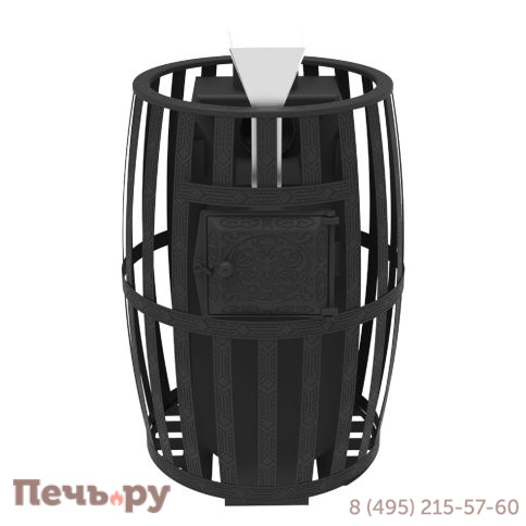 Банная печь Берёзка Витязь 18 ДТ-4 закрытая каменка фото 5