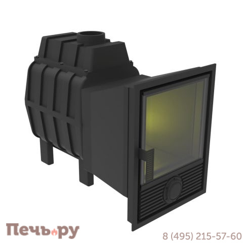 Банная печь Берёзка Воевода 15 Д-1 стекло под обкладку фото