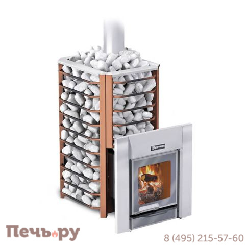 Банная печь Ермак 12 Сетка Премиум (чугун) фото