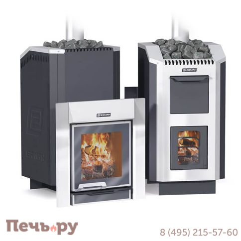 Банная печь Ермак 36 Люкс (чугун) фото