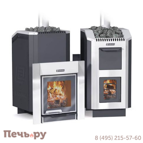 Банная печь Ермак 36 Люкс (нержавейка) фото