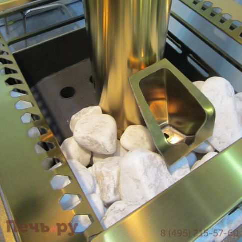 Банная печь Ермак 36 Сетка Люкс Gold (нержавейка) фото 8