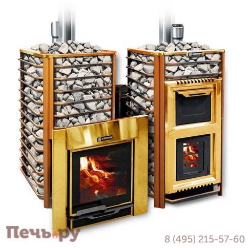 Банная печь Ермак 36 Сетка Люкс Gold (нержавейка) фото