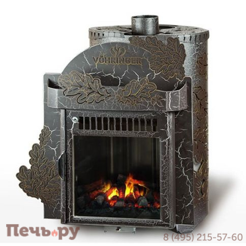 Банная печь Ферингер Гармония ПС - паровая - до 30 куб. м. - Экран Дуб фото