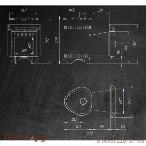 Банная печь Ферингер Гармония ПС - паровая - до 30 куб. м. ЗК фото 5