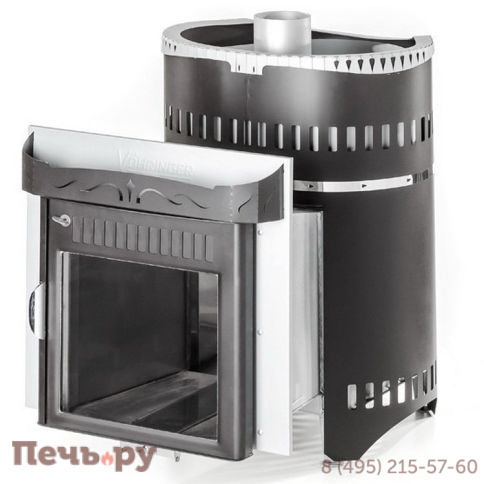 Банная печь Ферингер Золотое сечение Добрыня - экран до 30 куб. м. с открытой каменкой фото 2