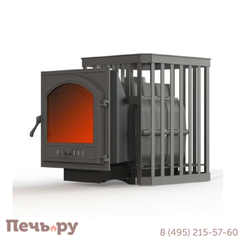 Банная печь Fireway Паровар 18 сетка-прут (505) Патина фото