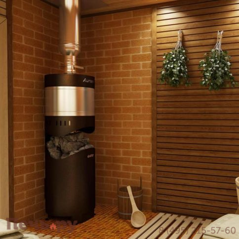 Банная печь Grill'D Aurora 160A Trio long (с баком) фото 2