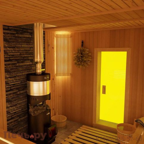 Банная печь Grill'D Aurora 160A Trio short (с баком) фото 2