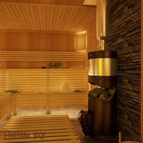 Банная печь Grill'D Aurora 160A Trio short (с баком) фото 4