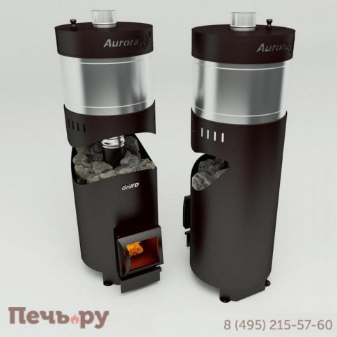 Банная печь Grill'D Aurora 160A Trio short (с баком) фото